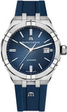 Buy Shop Maurice Lacroix Aikon Automatic Date Blue Dial Blue Silicone Strap Watch For Men - AI6008-SS000-430-4 USA Online