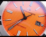 Buy Shop Maurice Lacroix Aikon Automatic Date Orange Dial Silver Steel Strap Watch For Men - AI6008-SS00F-530-E USA Online
