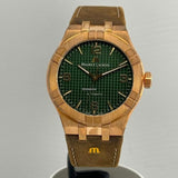 Buy Shop Maurice Lacroix Aikon Automatic Green Dial Brown Leather Strap Watch For Men - AI6008-BRZ0B-630-M USA Online