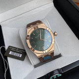 Buy Shop Maurice Lacroix Aikon Automatic Green Dial Brown Leather Strap Watch For Men - AI6008-BRZ0B-630-M USA Online