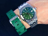 Buy Shop Maurice Lacroix Aikon Automatic Green Dial Silver Steel Strap Watch for Men - AI1807-SS002-630-1 USA Online