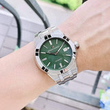 Buy Shop Maurice Lacroix Aikon Automatic Green Dial Silver Steel Strap Watch for Men - AI1807-SS002-630-1 USA Online