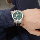 Buy Shop Maurice Lacroix Aikon Automatic Green Dial Silver Steel Strap Watch for Men - AI1807-SS002-630-1 USA Online