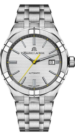 Buy Shop Maurice Lacroix Aikon Automatic Grey Dial Silver Steel Strap Watch For Men - AI6008-SS00F-231-A USA Online