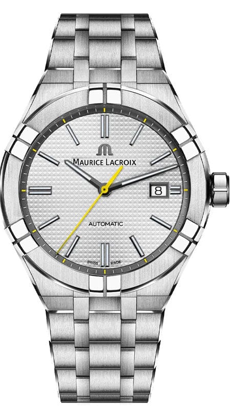 Buy Shop Maurice Lacroix Aikon Automatic Grey Dial Silver Steel Strap Watch For Men - AI6008-SS00F-231-A USA Online