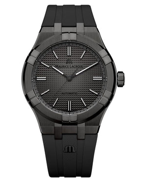 Buy Shop Maurice Lacroix Aikon Automatic Gunmetal Dial Black Rubber Strap Watch For Men - AI6008-PVB00-330-2 USA Online