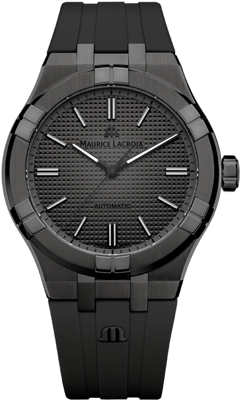 Buy Shop Maurice Lacroix Aikon Automatic Gunmetal Dial Black Rubber Strap Watch For Men - AI6008-PVB00-330-2 USA Online