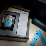 Buy Shop Maurice Lacroix Aikon Automatic Limited Summer Edition Blue Dial Silver Steel Strap Watch For Men - AI6008-SS00F-431-1 USA Online