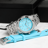 Buy Shop Maurice Lacroix Aikon Automatic Limited Summer Edition Blue Dial Silver Steel Strap Watch For Men - AI6008-SS00F-431-1 USA Online