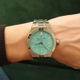 Buy Shop Maurice Lacroix Aikon Automatic Limited Summer Edition Blue Dial Silver Steel Strap Watch For Men - AI6008-SS00F-431-1 USA Online