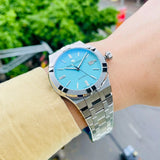 Buy Shop Maurice Lacroix Aikon Automatic Limited Summer Edition Blue Dial Silver Steel Strap Watch For Men - AI6008-SS00F-431-1 USA Online