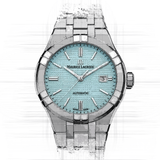Buy Shop Maurice Lacroix Aikon Automatic Limited Summer Edition Blue Dial Silver Steel Strap Watch For Men - AI6008-SS00F-431-1 USA Online