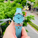 Buy Shop Maurice Lacroix Aikon Automatic Sky Blue Dial Silver Steel Strap Watch For Men - AI6008-SS00F-431-C USA Online