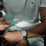 Buy Shop Maurice Lacroix Aikon Automatic Sky Blue Dial Silver Steel Strap Watch For Men - AI6008-SS00F-431-C USA Online