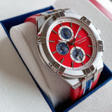 Buy Shop Maurice Lacroix Aikon Beach Volley Vikings Limited Edition Red Dial Red Rubber Strap Watch for Men - AI1018-SS001-530-6 USA Online