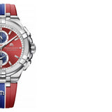 Buy Shop Maurice Lacroix Aikon Beach Volley Vikings Limited Edition Red Dial Red Rubber Strap Watch for Men - AI1018-SS001-530-6 USA Online