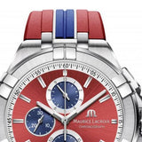 Buy Shop Maurice Lacroix Aikon Beach Volley Vikings Limited Edition Red Dial Red Rubber Strap Watch for Men - AI1018-SS001-530-6 USA Online