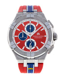 Buy Shop Maurice Lacroix Aikon Beach Volley Vikings Limited Edition Red Dial Red Rubber Strap Watch for Men - AI1018-SS001-530-6 USA Online