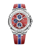 Buy Shop Maurice Lacroix Aikon Beach Volley Vikings Limited Edition Red Dial Red Rubber Strap Watch for Men - AI1018-SS001-530-6 USA Online