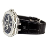 Buy Shop Maurice Lacroix Aikon Chronograph Black Dial Black Leather Strap Watch for Men - AI1018-SS001-330-1 USA Online