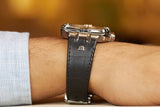 Buy Shop Maurice Lacroix Aikon Chronograph Black Dial Black Leather Strap Watch for Men - AI1018-SS001-330-1 USA Online