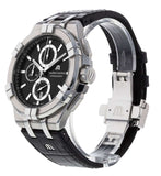 Buy Shop Maurice Lacroix Aikon Chronograph Black Dial Black Leather Strap Watch for Men - AI1018-SS001-330-1 USA Online