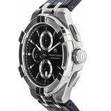 Buy Shop Maurice Lacroix Aikon Chronograph Black Dial Black Leather Strap Watch for Men - AI1018-SS001-330-1 USA Online