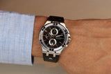 Buy Shop Maurice Lacroix Aikon Chronograph Black Dial Black Leather Strap Watch for Men - AI1018-SS001-330-2 USA Online