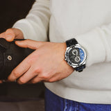 Buy Shop Maurice Lacroix Aikon Chronograph Black Dial Black Leather Strap Watch for Men - AI1018-SS001-330-2 USA Online