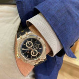 Buy Shop Maurice Lacroix Aikon Chronograph Black Dial Black Leather Strap Watch for Men - AI1018-SS001-330-2 USA Online