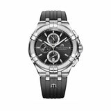 Buy Shop Maurice Lacroix Aikon Chronograph Black Dial Black Leather Strap Watch for Men - AI1018-SS001-330-2 USA Online