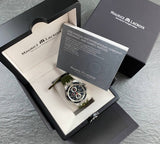 Buy Shop Maurice Lacroix Aikon Chronograph Black Dial Green Leather Strap Watch for Men - AI1018-PVB21-330-1 USA Online