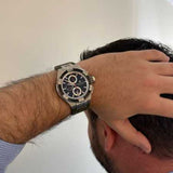 Buy Shop Maurice Lacroix Aikon Chronograph Black Dial Green Leather Strap Watch for Men - AI1018-PVB21-330-1 USA Online