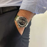 Buy Shop Maurice Lacroix Aikon Chronograph Black Dial Green Leather Strap Watch for Men - AI1018-PVB21-330-1 USA Online