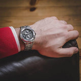 Buy Shop Maurice Lacroix Aikon Chronograph Black Dial Silver Steel Strap Watch for Men - AI1018-SS002-330-1 USA Online