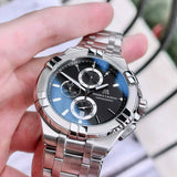 Buy Shop Maurice Lacroix Aikon Chronograph Black Dial Silver Steel Strap Watch for Men - AI1018-SS002-330-1 USA Online