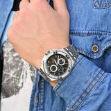 Buy Shop Maurice Lacroix Aikon Chronograph Black Dial Silver Steel Strap Watch for Men - AI1018-SS002-330-1 USA Online