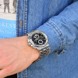 Buy Shop Maurice Lacroix Aikon Chronograph Black Dial Silver Steel Strap Watch for Men - AI1018-SS002-330-1 USA Online