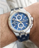 Buy Shop Maurice Lacroix Aikon Chronograph Blue Dial Blue Leather Strap Watch for Men - AI1018-SS001-430-1 USA Online