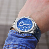 Buy Shop Maurice Lacroix Aikon Chronograph Blue Dial Blue Leather Strap Watch for Men - AI1018-SS001-430-1 USA Online