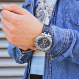 Buy Shop Maurice Lacroix Aikon Chronograph Blue Dial Blue Leather Strap Watch for Men - AI1018-SS001-430-1 USA Online