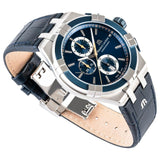 Buy Shop Maurice Lacroix Aikon Chronograph Blue Dial Blue Leather Strap Watch For Men - AI1018-SS001-432-4 USA Online