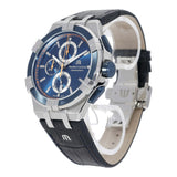 Buy Shop Maurice Lacroix Aikon Chronograph Blue Dial Blue Leather Strap Watch For Men - AI1018-SS001-432-4 USA Online