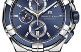 Buy Shop Maurice Lacroix Aikon Chronograph Blue Dial Blue Leather Strap Watch For Men - AI1018-SS001-432-4 USA Online