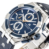 Buy Shop Maurice Lacroix Aikon Chronograph Blue Dial Blue Leather Strap Watch For Men - AI1018-SS001-432-4 USA Online