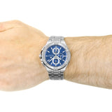Buy Shop Maurice Lacroix Aikon Chronograph Blue Dial Silver Steel Strap Watch for Men - AI1018-SS002-430-1 USA Online