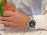 Buy Shop Maurice Lacroix Aikon Chronograph Blue Dial Silver Steel Strap Watch for Men - AI1018-SS002-430-1 USA Online