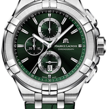 Buy Shop Maurice Lacroix Aikon Chronograph Green Dial Green Rubber Strap Watch for Men - AI1018-SS000-630-5 USA Online