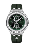 Buy Shop Maurice Lacroix Aikon Chronograph Green Dial Green Rubber Strap Watch for Men - AI1018-SS000-630-5 USA Online