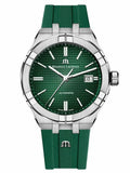 Buy Shop Maurice Lacroix Aikon Chronograph Green Dial Green Rubber Strap Watch for Men - AI1808-SS000-630-5 USA Online